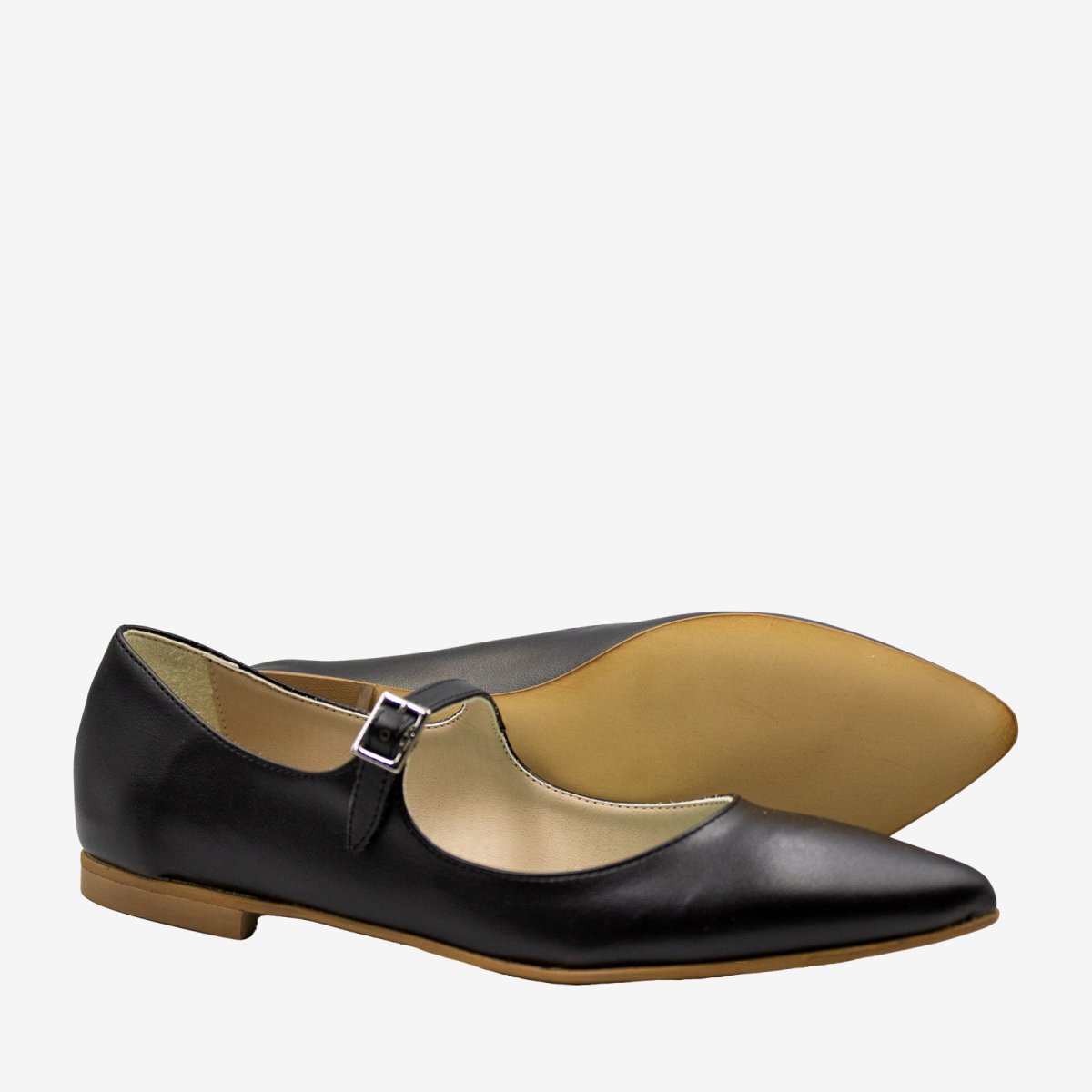 DOLLY ballerina nera – pelle mela – veganshoes - immagine 2