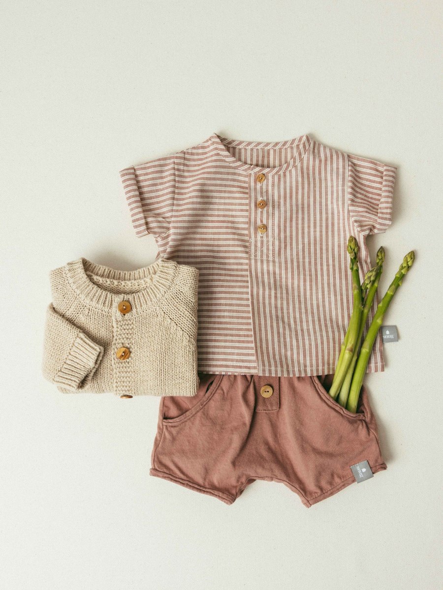 Camicia in tessuto rigato - immagine 4