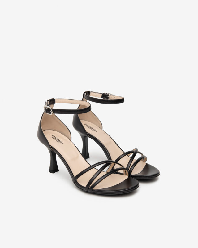 NERO GIARDINI SANDALO ELEGANTE NAPPA NERO