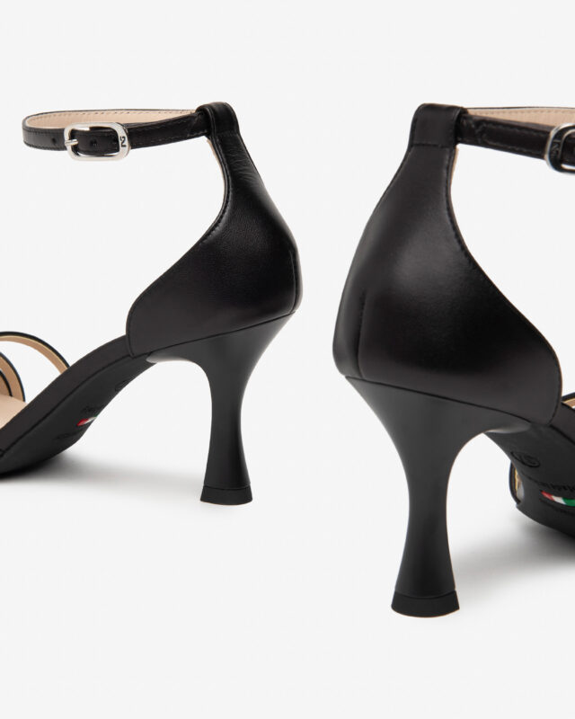 NERO GIARDINI SANDALO ELEGANTE NAPPA NERO - immagine 4