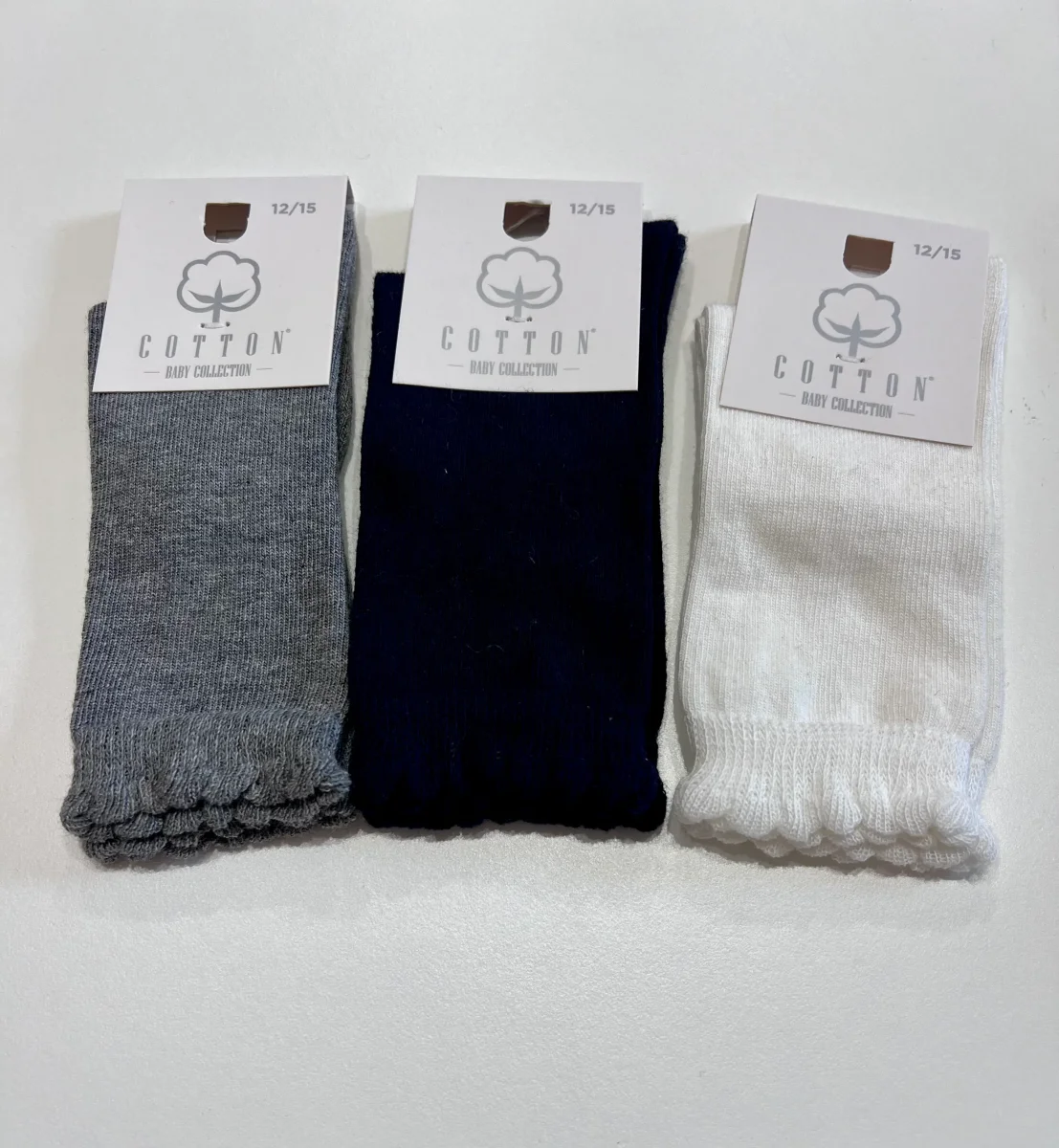 Calzino con bordino a punto riso - immagine 2