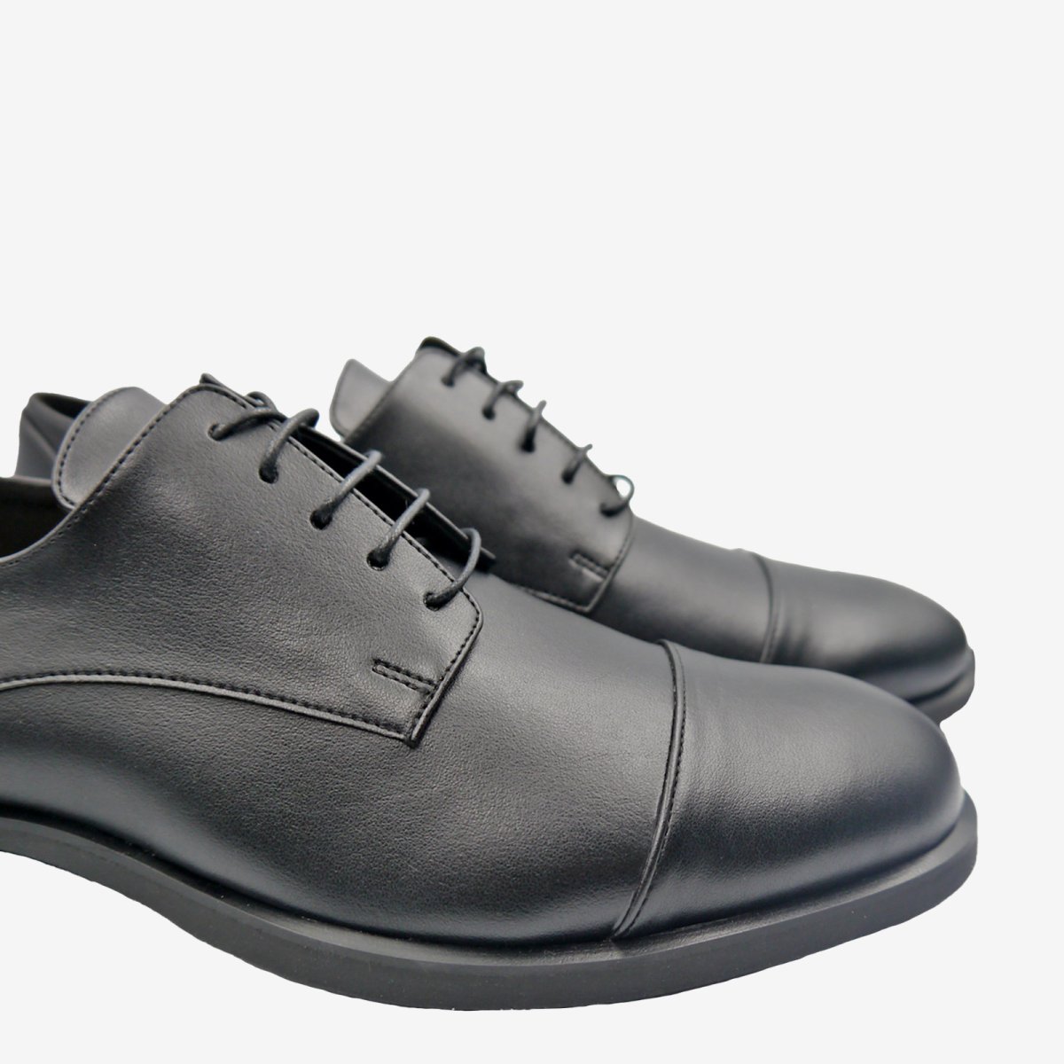 FORD Derby – Pelle Mela Nero – veganshoes - immagine 9