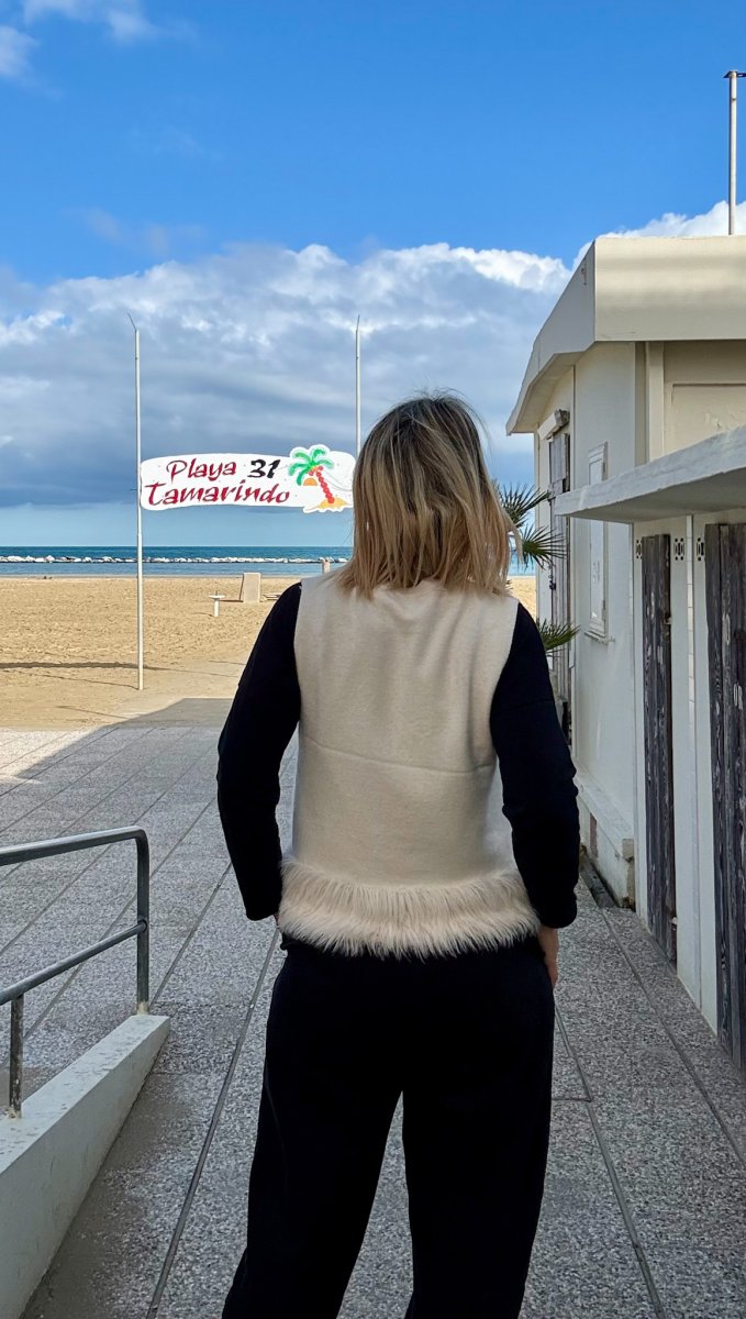 GILET GIROCOLLO CON ECO-PELLICCIA - immagine 6