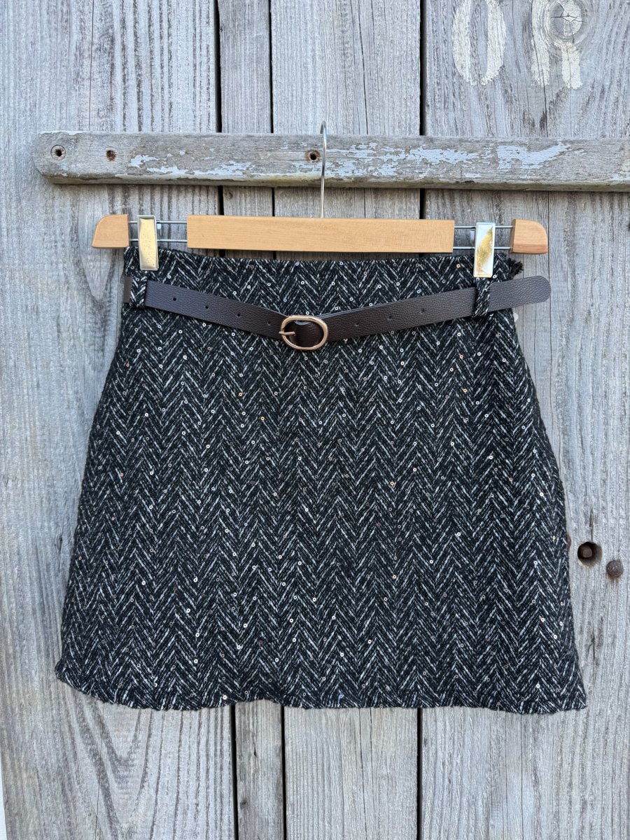 MINIGONNA IN CALDO TESSUTO CON CERNIERA - immagine 6