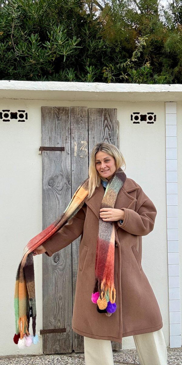 MAXI CAPPOTTO PESANTE EFFETTO NEOPRENE - immagine 3