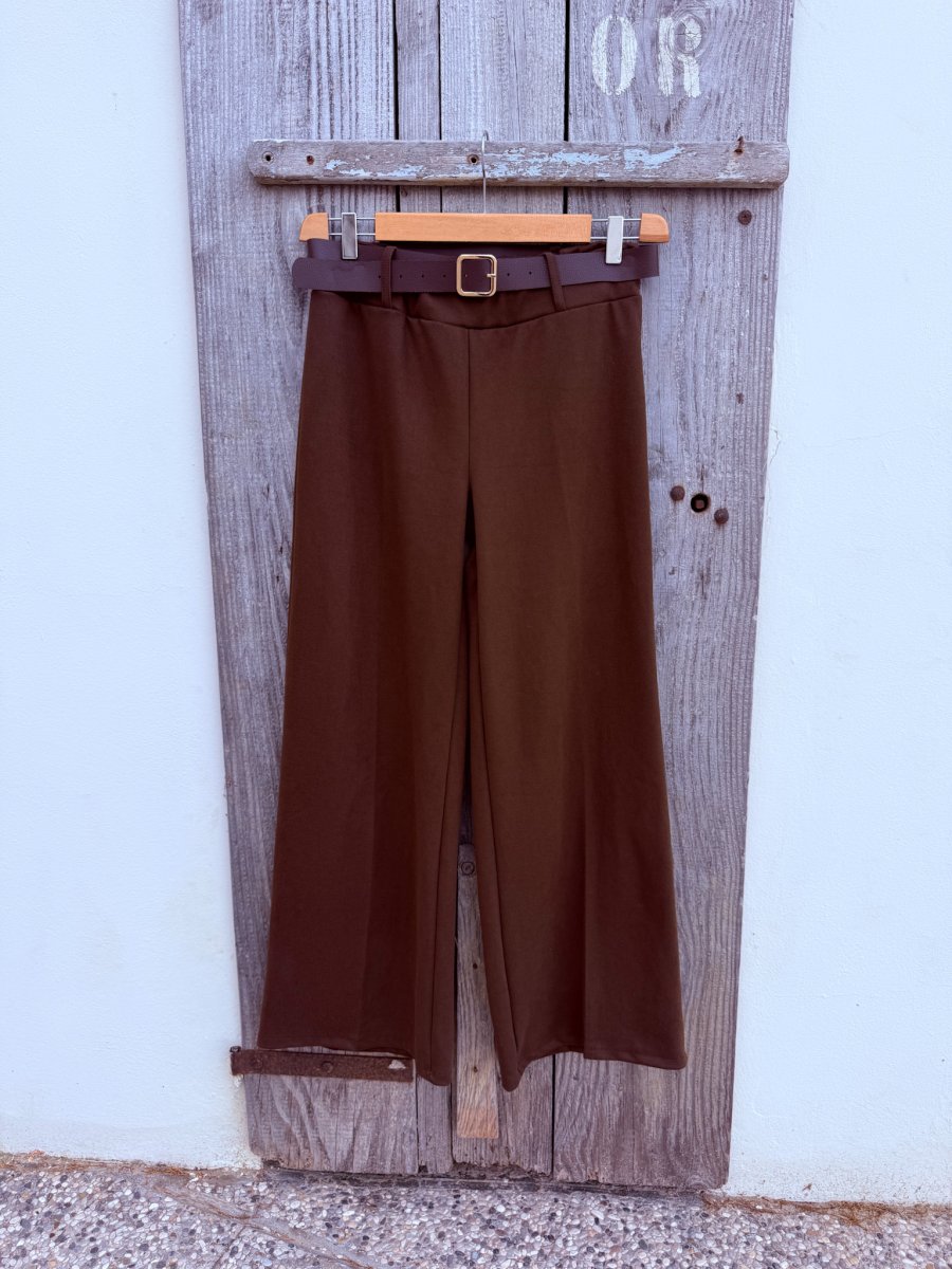 PANTALONE GAMBA LARGA ELASTICIZZATO CALDO - immagine 7