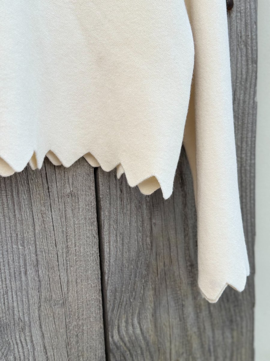 MAGLIONCINO COLLO VULCANO CON MOTIVO SMERLATO - immagine 8