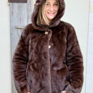 PELLICCIOTTO ECOLOGICO CON BOTTONI GIOIELLO