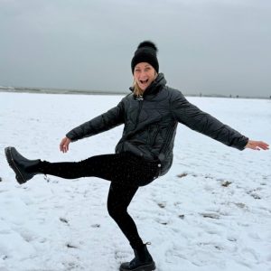 JEANS SKINNY NERO CON BRILLANTINI IN TINTA