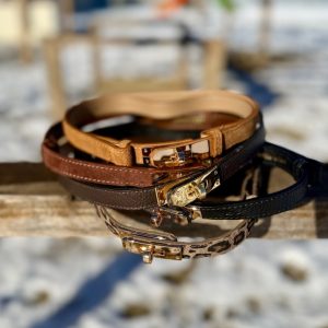 CINTURA PELLE SOTTILE SCORREVOLE CHIUSURA LACCATA