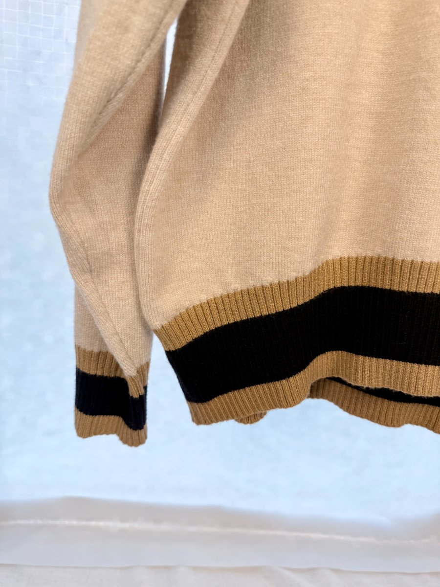 MAGLIONCINO COLLO LUPETTO BORDI A CONTRASTO - immagine 7