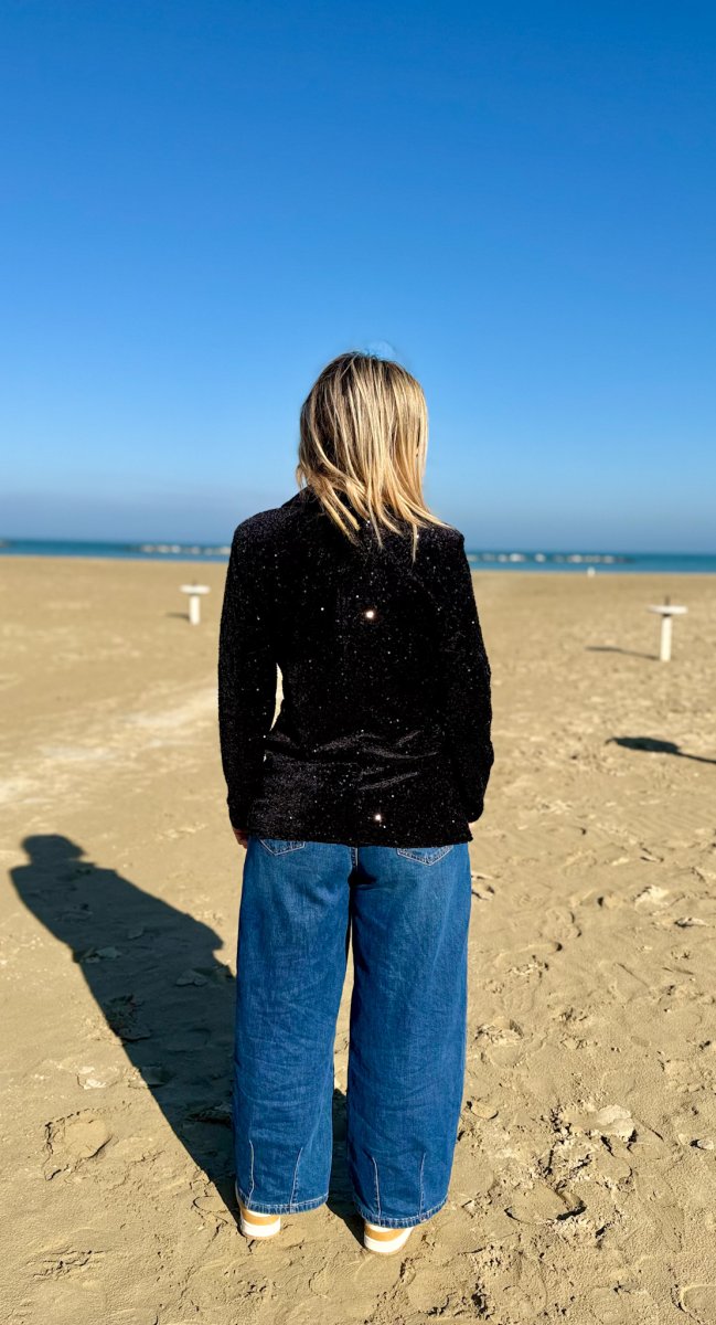 BLAZER AD UN BOTTONE PAILETTES - immagine 7