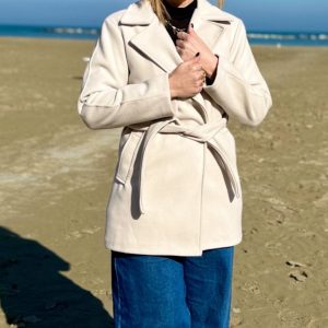 CAPPOTTINO MIDI CON CINTA IN VITA