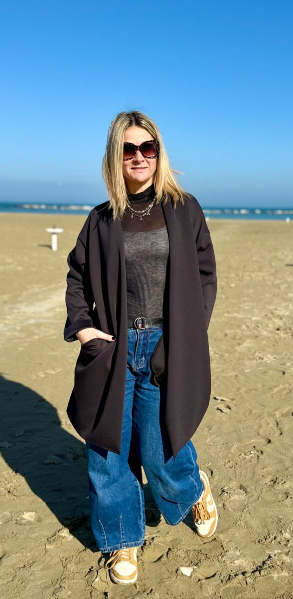 BLAZER LUNGO LEGGERO CON TASCHE - immagine 4