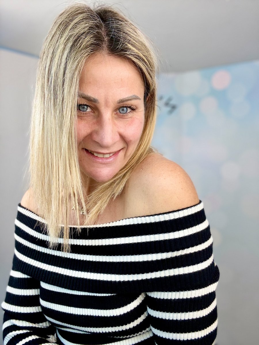 MAGLIONCINO SCOLLO BARDOT A COSTINE RIGATA - immagine 5