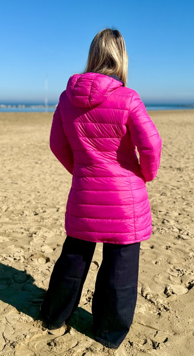 GIUBOTTO IMBOTTITO MIDI REVERSIBILE CON CERNIERA - immagine 5