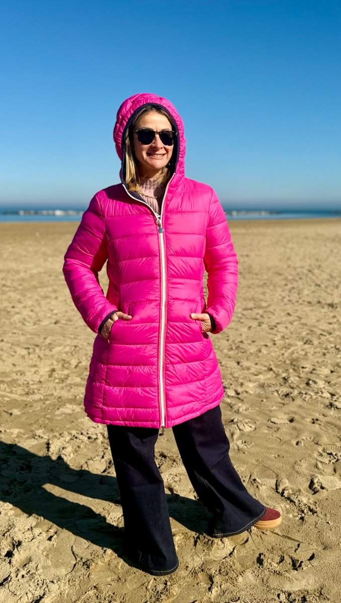 GIUBOTTO IMBOTTITO MIDI REVERSIBILE CON CERNIERA - immagine 3