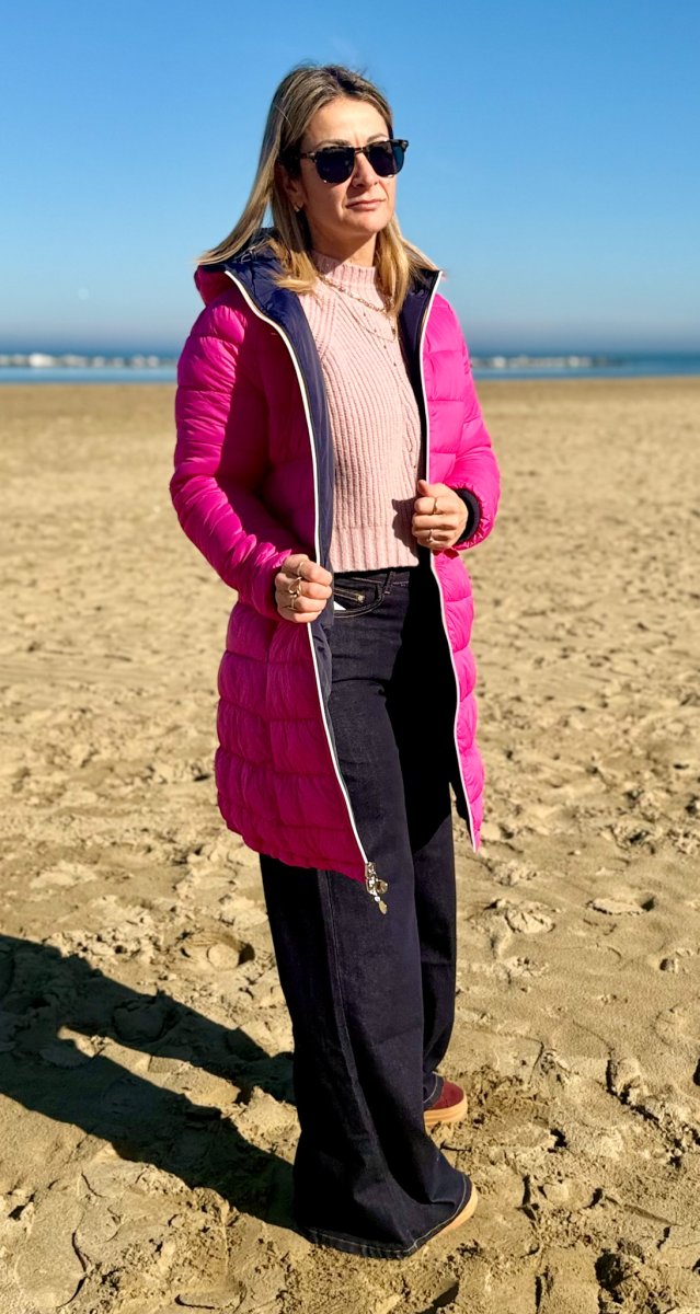 GIUBOTTO IMBOTTITO MIDI REVERSIBILE CON CERNIERA - immagine 9