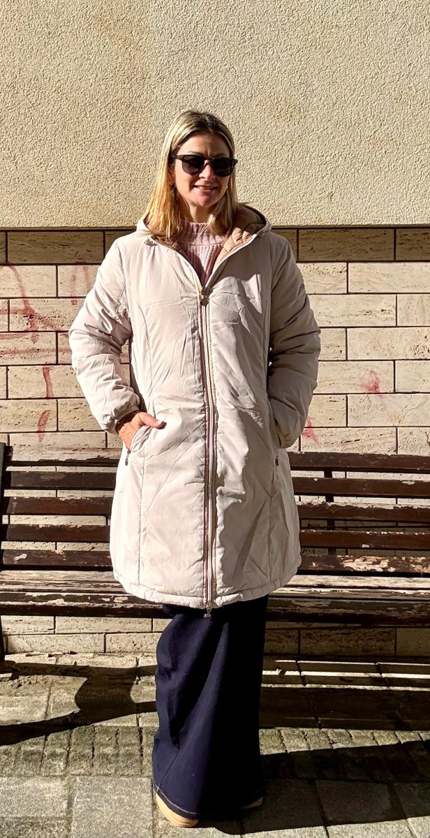 GIUBOTTO IMBOTTITO MIDI REVERSIBILE CON CERNIERA - immagine 6