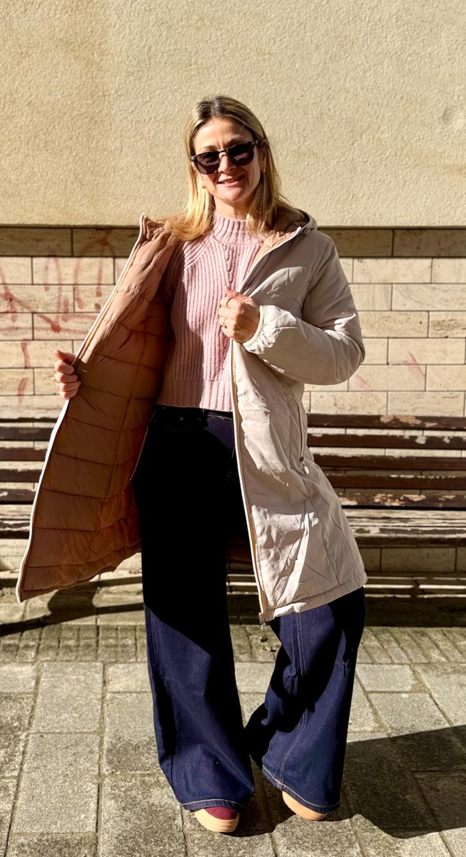 GIUBOTTO IMBOTTITO MIDI REVERSIBILE CON CERNIERA - immagine 8