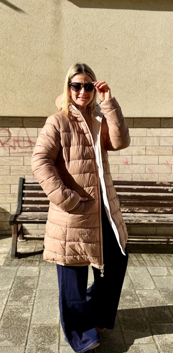 GIUBOTTO IMBOTTITO MIDI REVERSIBILE CON CERNIERA - immagine 7