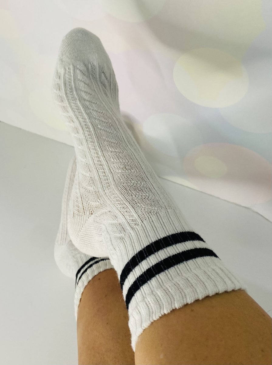 Calzini sportivi trama treccia in lana - immagine 3