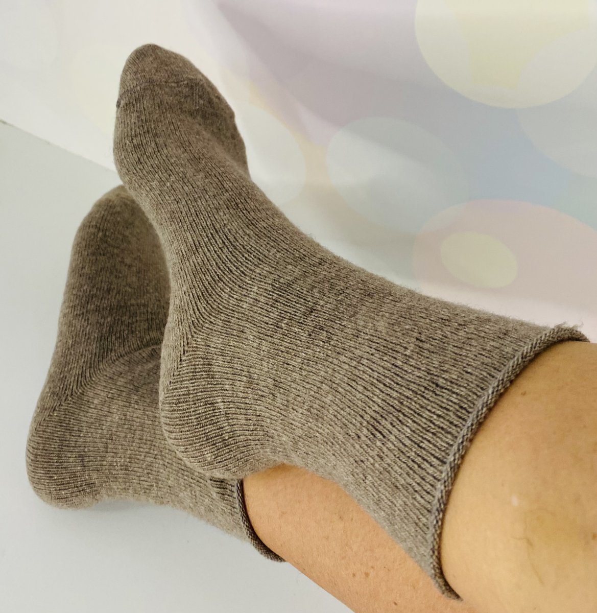 CALZINO SMOLLATINO CASHMERE BEIGE - immagine 3