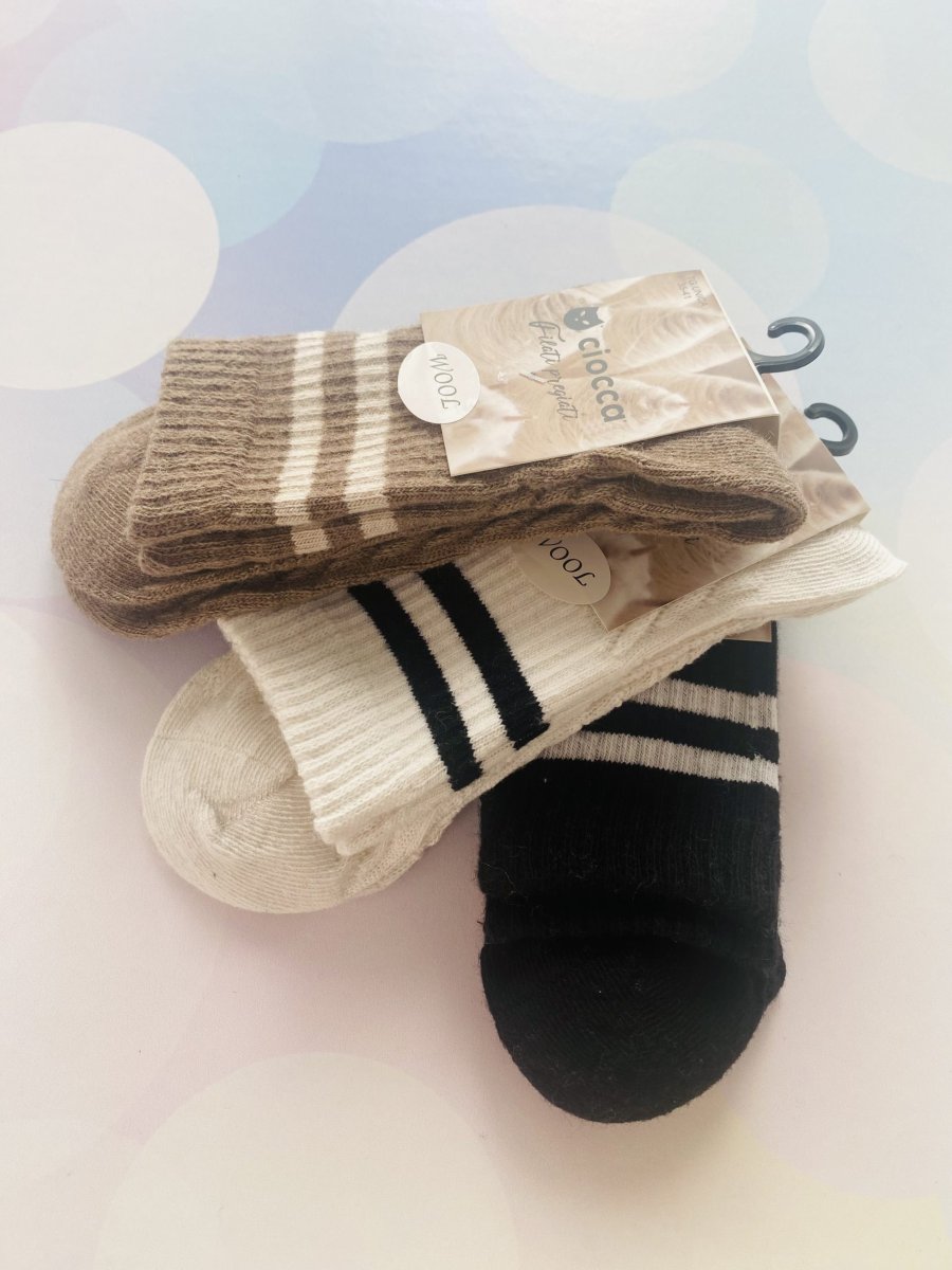 Calzini sportivi trama treccia in lana - immagine 5