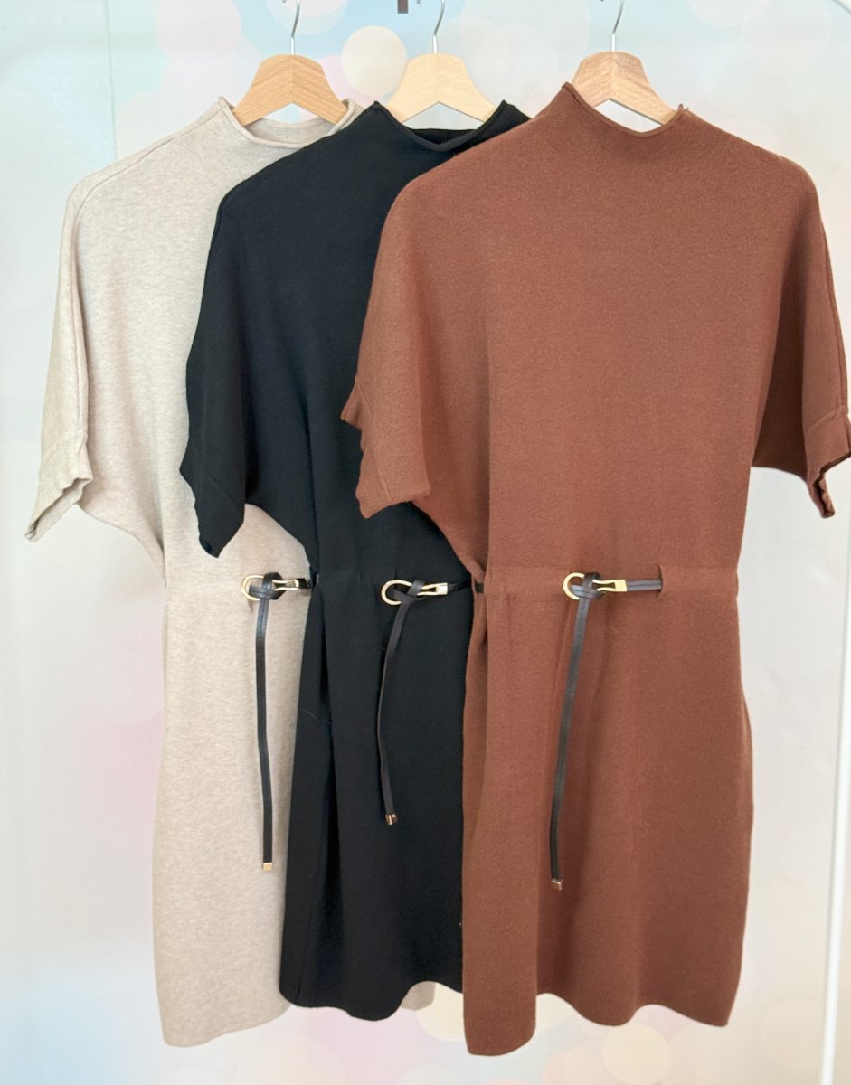 ABITO IN MAGLINA CON CINTA A SCOMPARSA - immagine 3