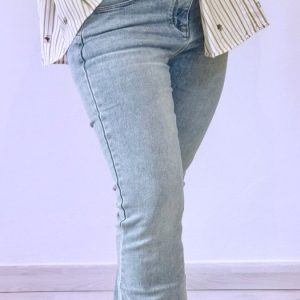 JEANS CHIARO TROMBETTA ELASTICIZZATO PUSH