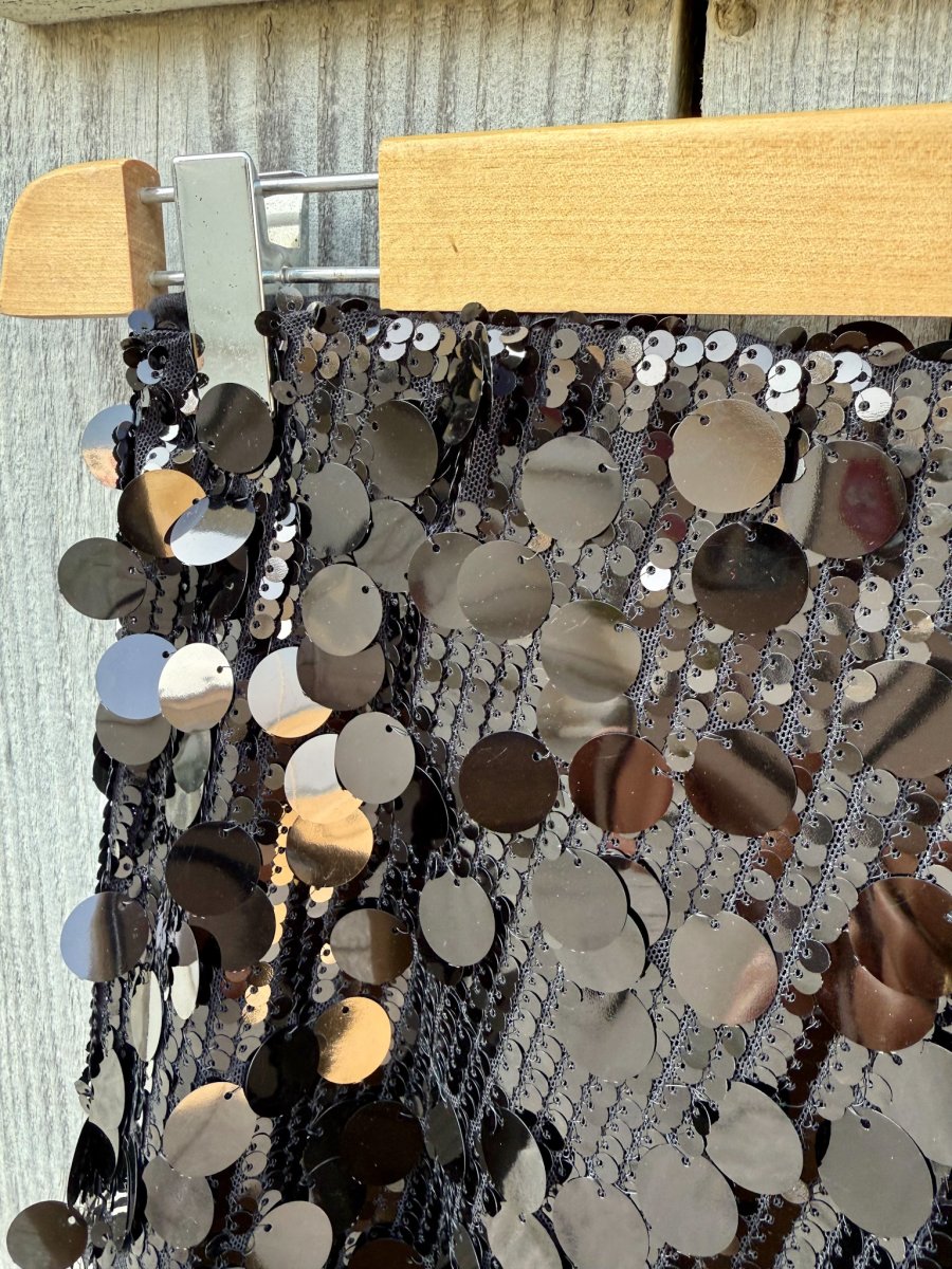 MINI SHORT IN PAILETTES ELASTICIZZATO - immagine 3