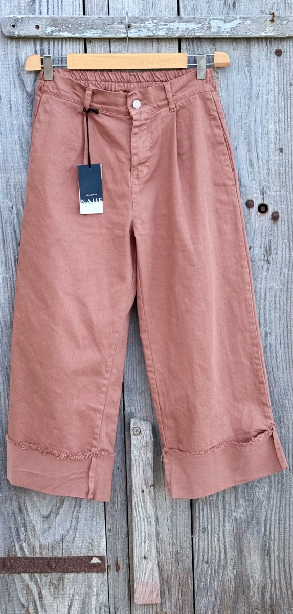 JEANS COLORATO ELASTICIZZATO MIDI CON RISVOLTO - immagine 4