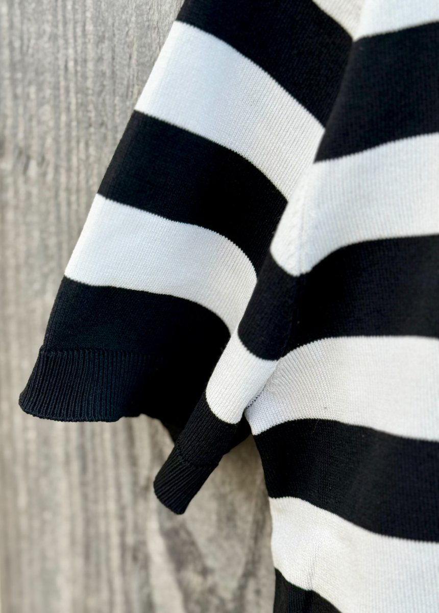 T-SHIRT RIGATA IN JERSEY CON CUORICINO - immagine 5