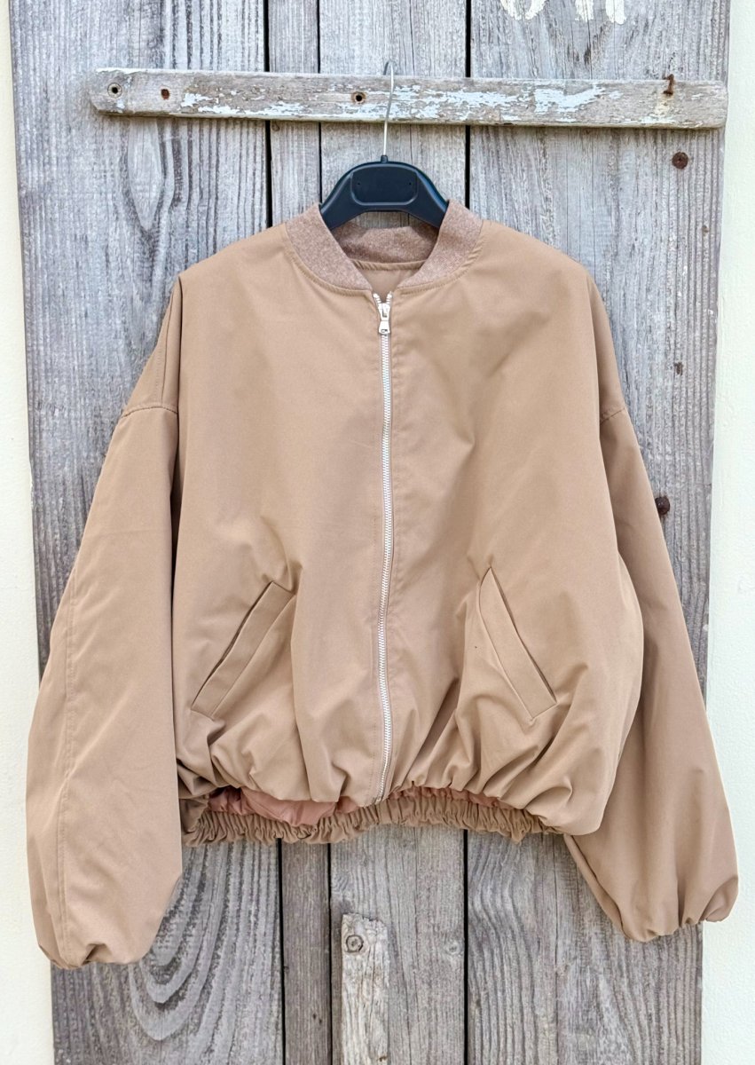 BOMBER OVERSIZE CON ARRICCIATURA POLSI E VITA - immagine 7