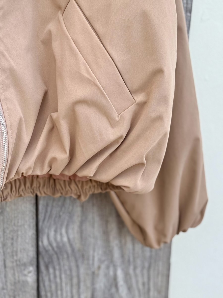 BOMBER OVERSIZE CON ARRICCIATURA POLSI E VITA - immagine 9