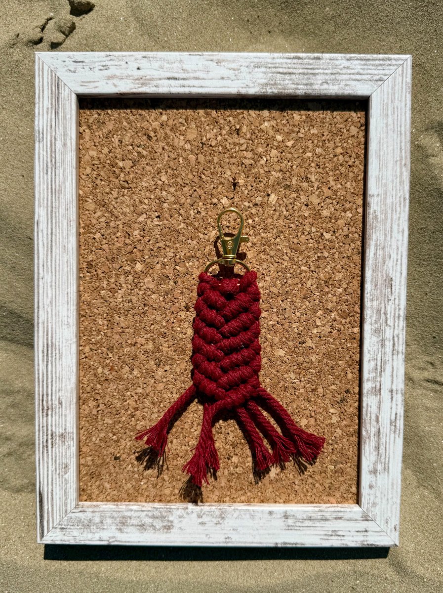 PORTACHIAVI ARTIGIANALE MACRAMÈ 100% COTONE - immagine 6