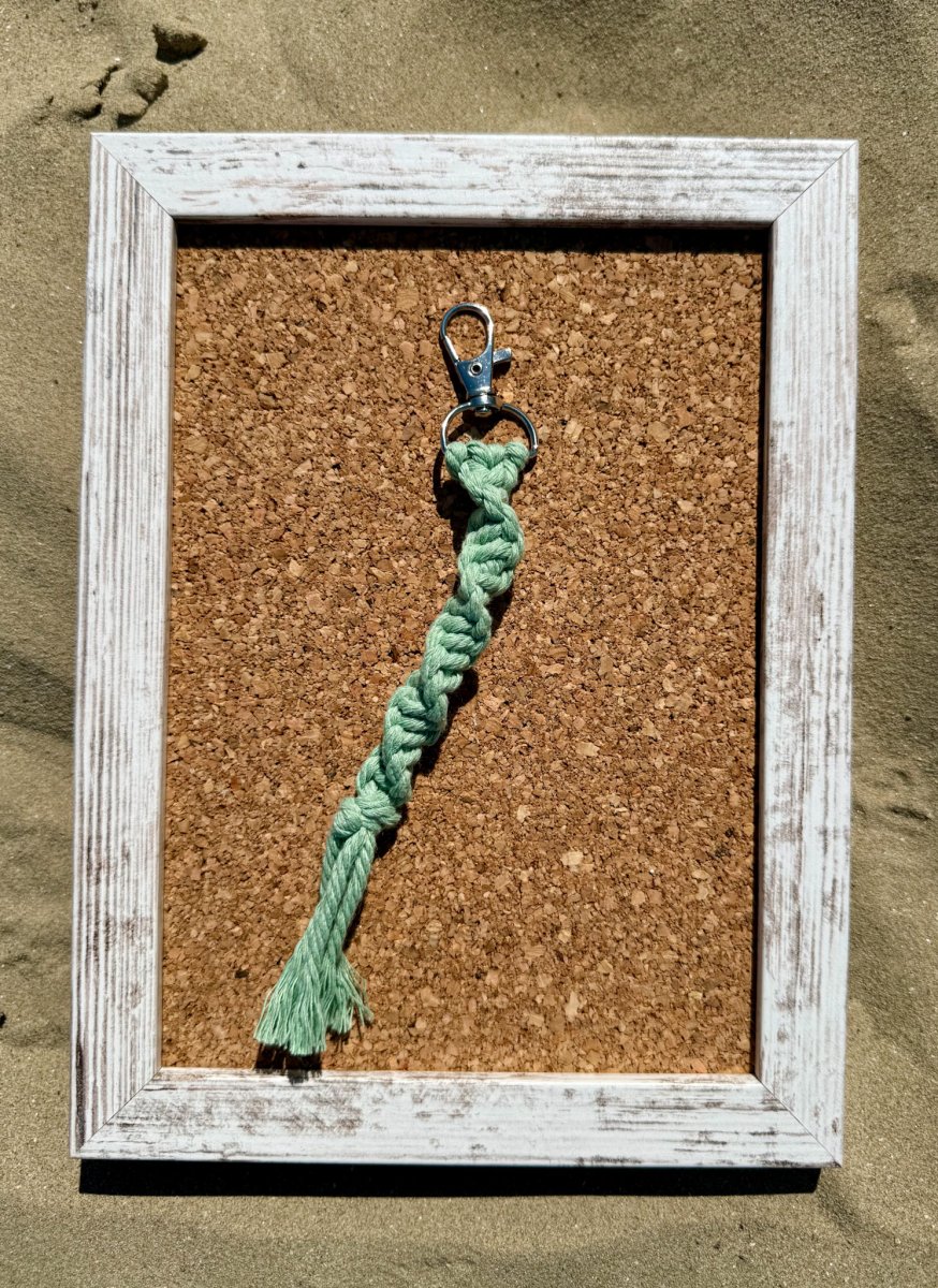 PORTACHIAVI ARTIGIANALE MACRAMÈ 100% COTONE - immagine 7