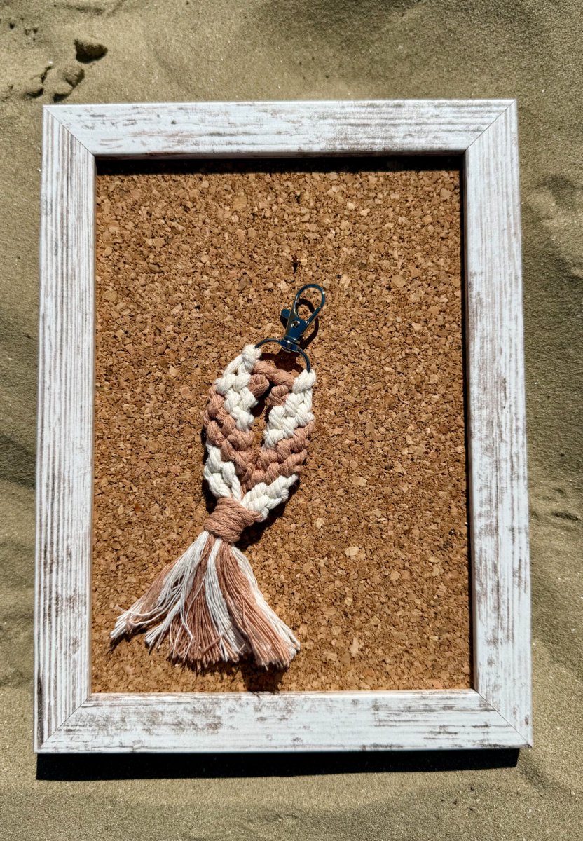 PORTACHIAVI ARTIGIANALE MACRAMÈ 100% COTONE - immagine 8