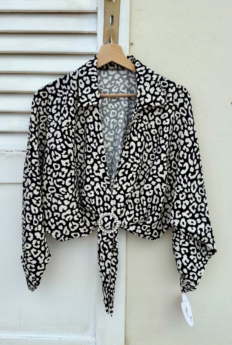 CAMICIA-COPRISPALLE ELEGANTE CON CHIUSURA GIOIELLO - immagine 6