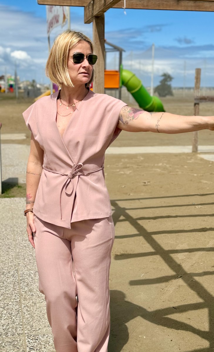 COMPLETO GILÈT CON CINTA E PANTALONE LUNGO - immagine 3