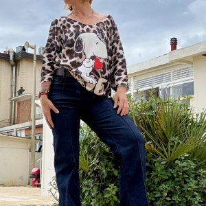 PANTALONE JEANS CON CUCITURA