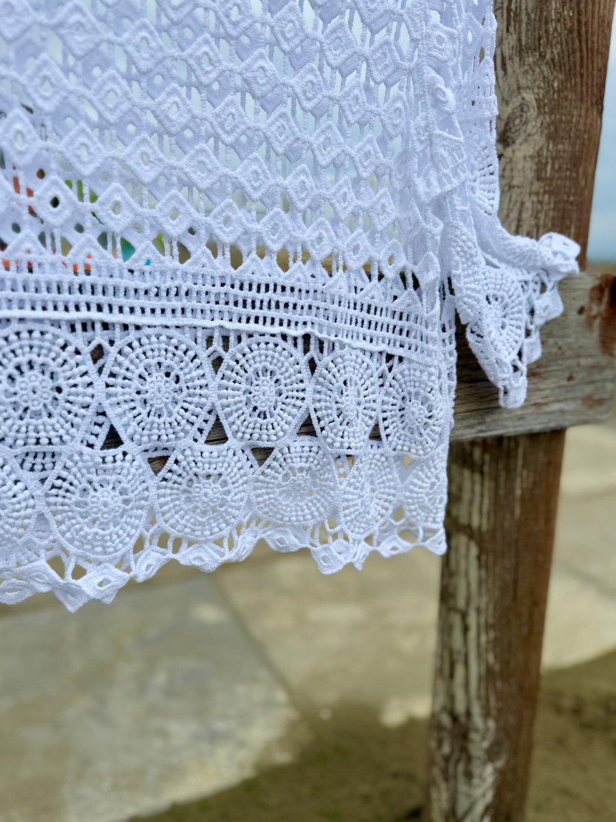 MAGLIA EFFETTO CROCHET MANICA 34 - immagine 4