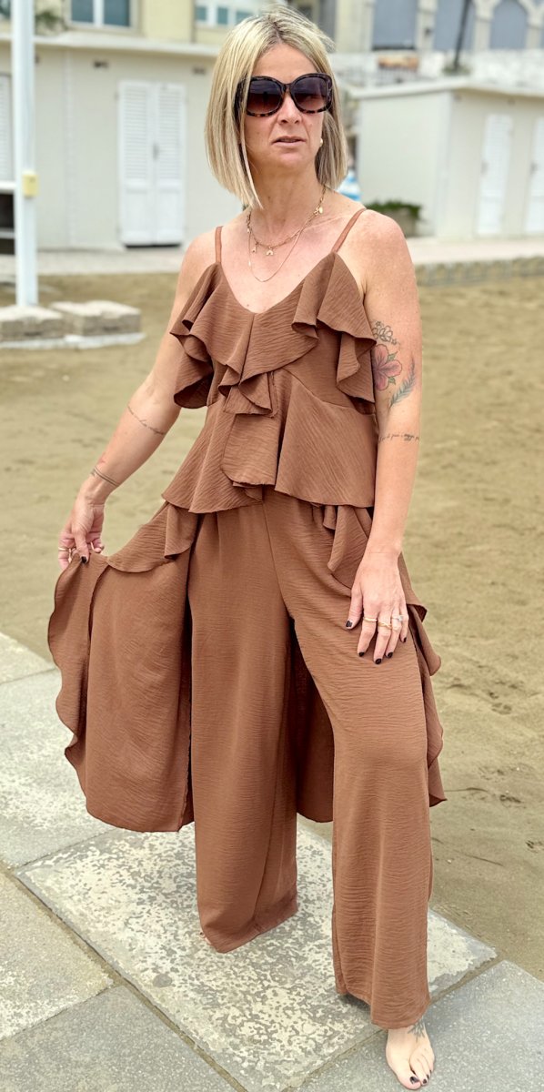 COMPLETO CANOTTA VOLANT E PANTALONE - immagine 2