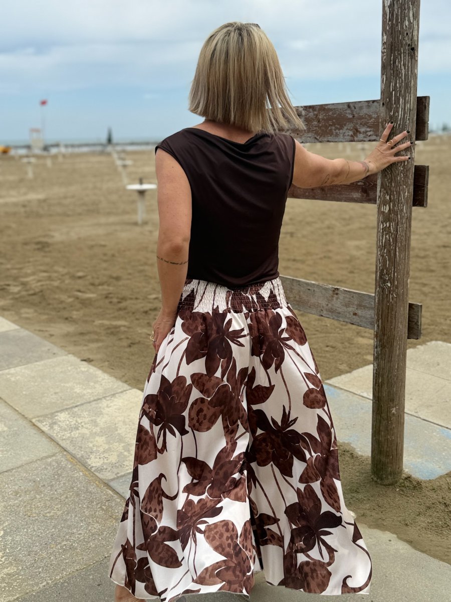 PANTA GONNA ELEGANTE IN RASO - immagine 3