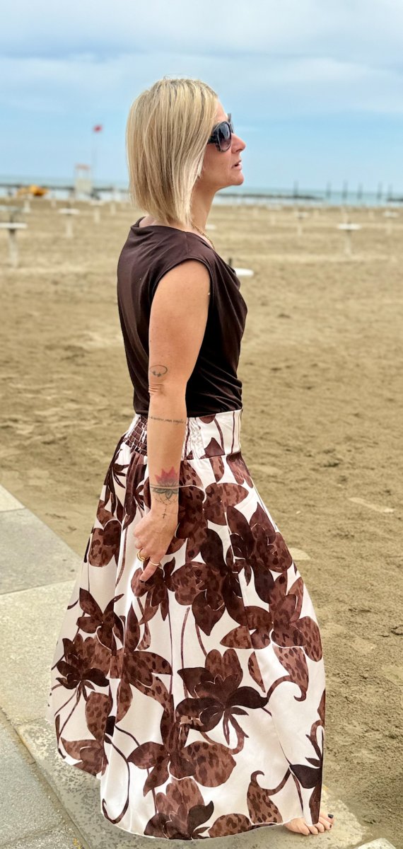 PANTA GONNA ELEGANTE IN RASO - immagine 2