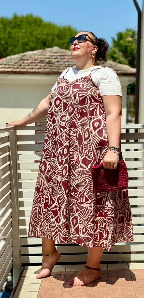 COMPLETO T-SHIRT E ABITO FANTASIA CURVY IN COTONE - immagine 4