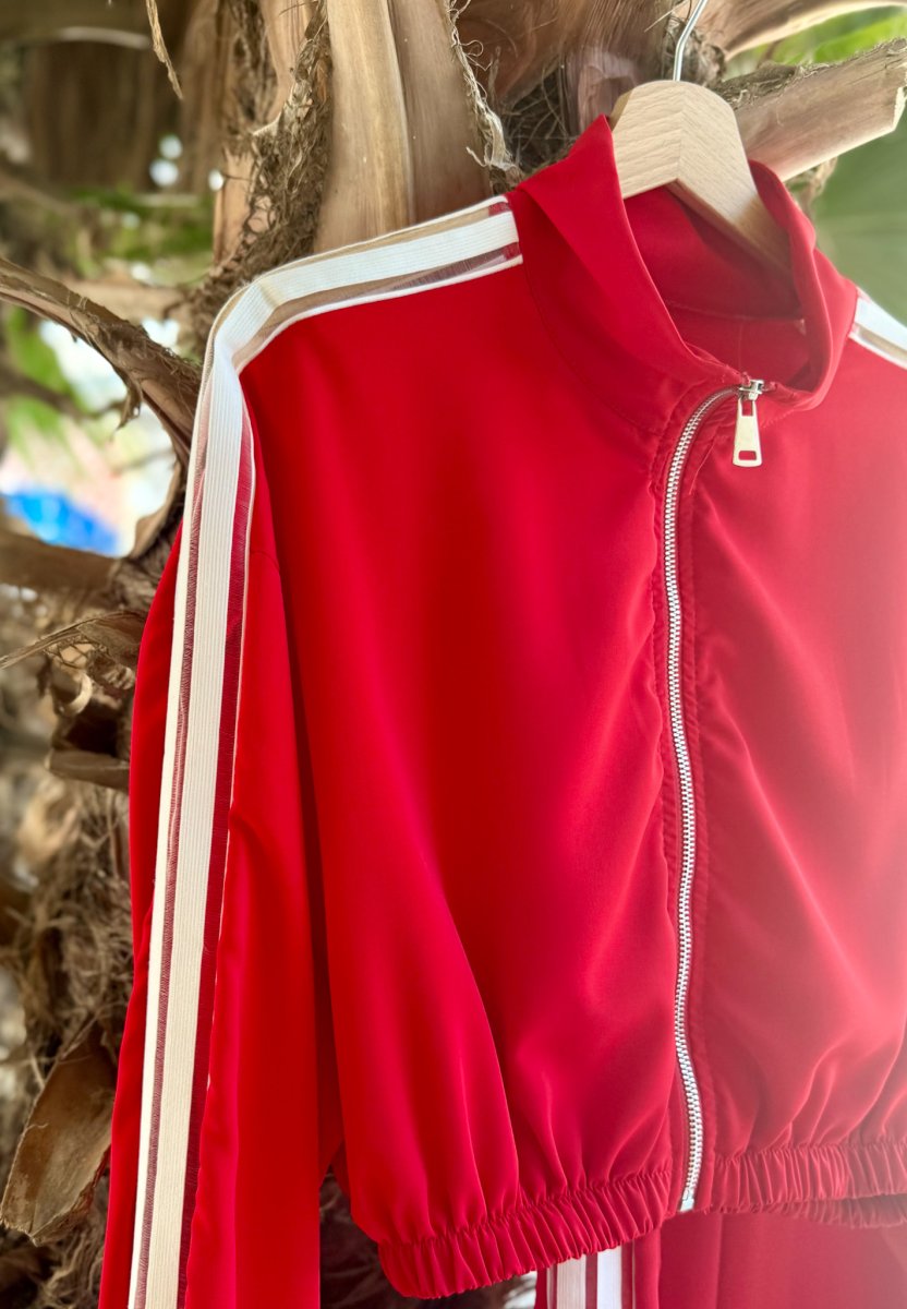 TUTA BANDE LATERALI BOMBER E PANTALONE - immagine 3