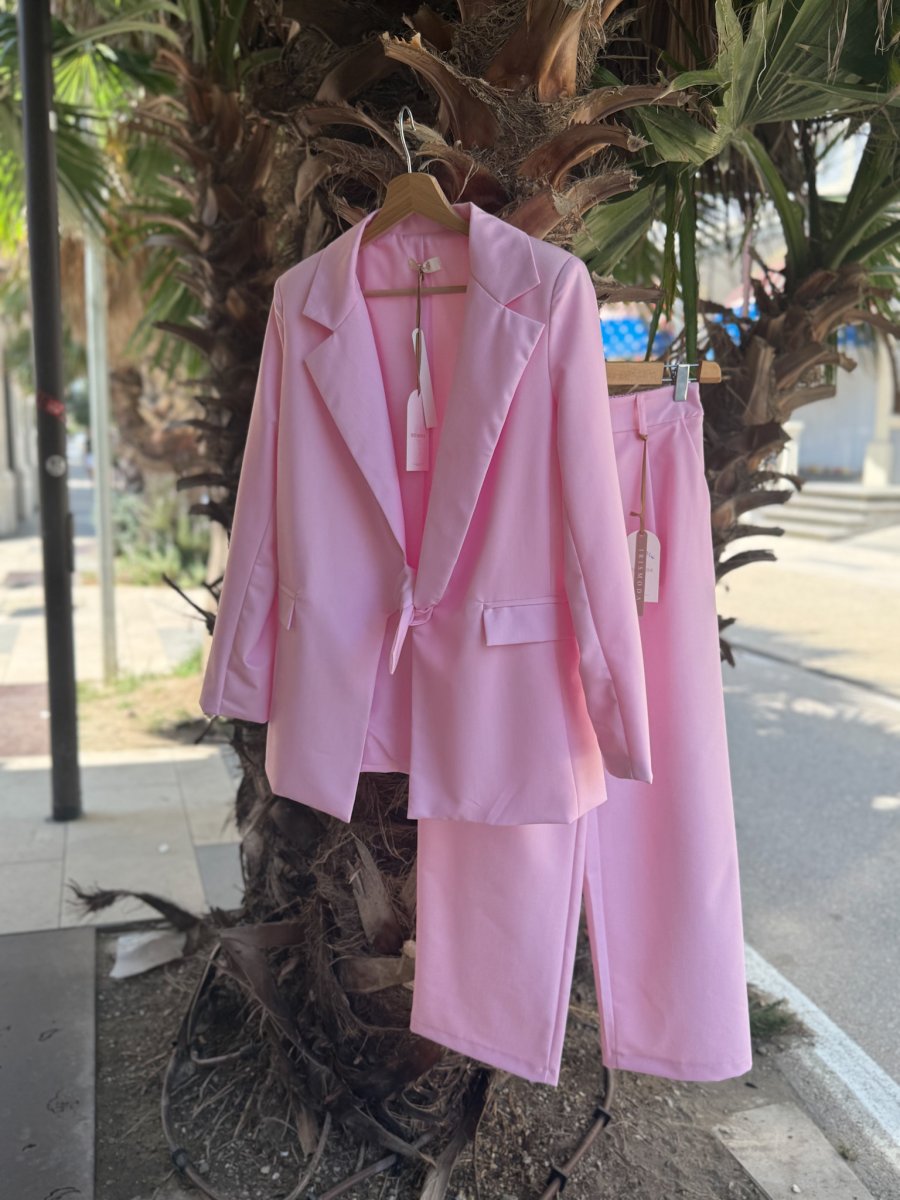 COMPLETO BLAZER FODERATO FIOCCO E PANTALONE