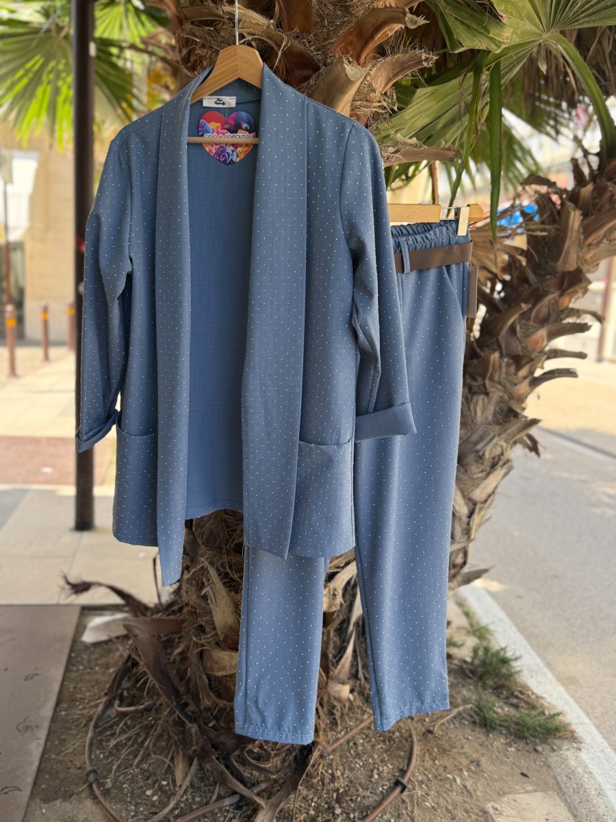 BLAZER CON BRILLANTINI TAGLIA UNICA