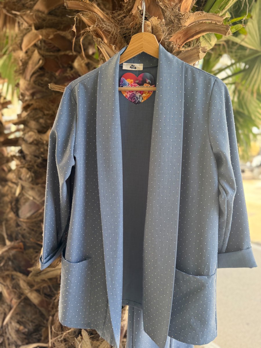 BLAZER CON BRILLANTINI TAGLIA UNICA - immagine 3